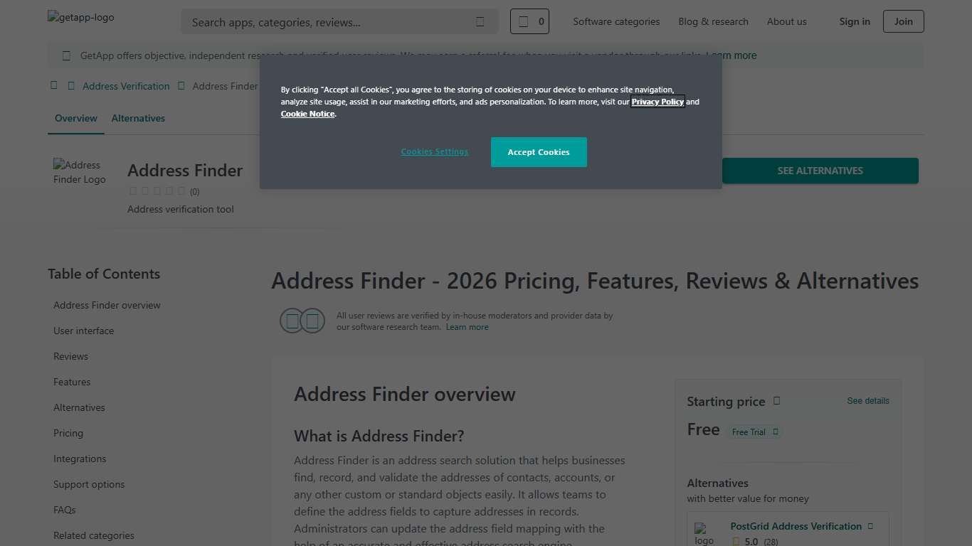 Address Finder 2026 Pricing, Features, Reviews & Alternatives | GetApp